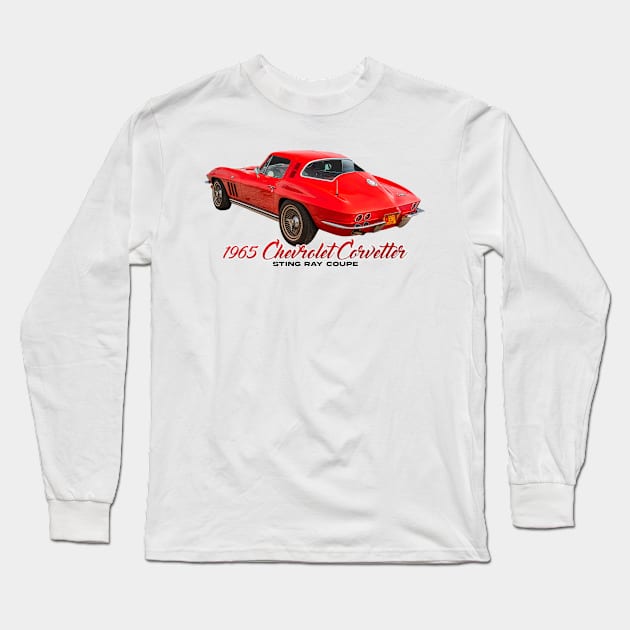 1965 Chevrolet Corvette Stingray Coupe Long Sleeve T-Shirt by Gestalt Imagery